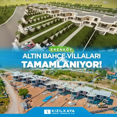 Altın Bahçe Vilları in Erenköy is nearing completion
