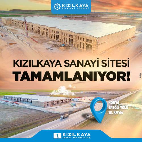 Kızılkaya Industrial Site is being completed!